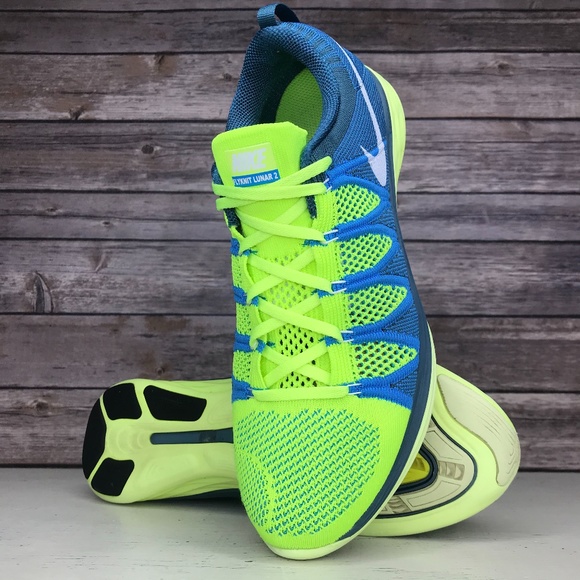 Nike Flyknit Lunar 2 Running Jogging Athletic Shoe - Picture 2 of 9
